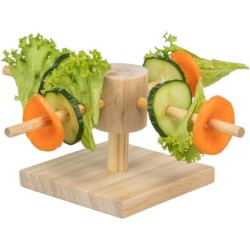 Karuzela do karmienia, dla gryzoni, drewno, 22 x 8 x 22 cm