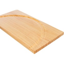 Basen do kąpieli piaskowych, dla koszatniczek/chomików, ceramika/drewno, 24 cm/25 x 9 cm