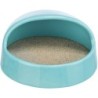 Basen do kąpieli piaskowych, dla myszy, turkusowy, ceramiczny, 16 x 8 x 14 cm