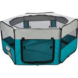 KOJEC PRZENOŚNY DLA MAŁYCH ZWIERZĄT 130x55cm GRANAT/SZARY