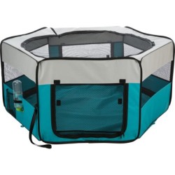 KOJEC PRZENOŚNY DLA MAŁYCH ZWIERZĄT 130x55cm GRANAT/SZARY