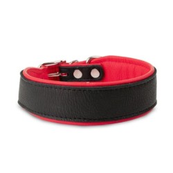 Obroża Skóra Łoś "Strong" 40mm/45cm czerwony