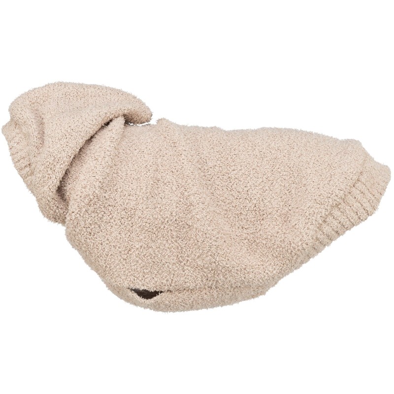 Carson, bluza z kapturem, dla psa, piaskowa XXS: 21 cm