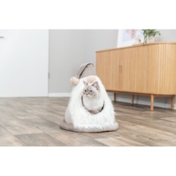 Xmas Gnom, legowisko zamknięte, dla psa/kota, beżowe, 45 x 47 cm