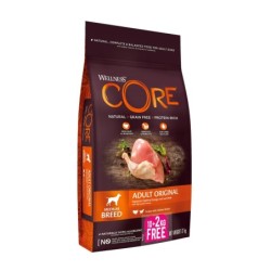 Core Adult Original, karma sucha, dla dorosłych psów średnich ras, indyk i kurczak, 10+2 kg