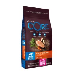 Core Adult Original, karma sucha, dla dorosłych psów dużych ras, kurczak, 10+2 kg