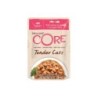 Core Tender Cuts, karma mokra, dla dorosłych kotów, z łososiem i tuńczykiem w sosie, 85g, saszetka, 8szt/DISPLAY