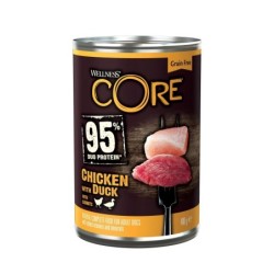 Core 95% Duo Potein, karma mokra, dla psów dorosłych, kurczak i kaczka, 400 g, puszka