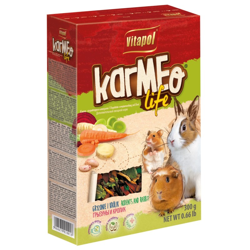 KARMEO LIFE WARZYWNY POKARM DLA GRYZONI  300g