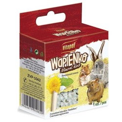 KOSTKA WAPIENNA DLA GRYZONI  Z MNISZKIEM LEKARSKIM