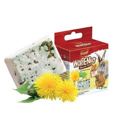 KOSTKA WAPIENNA DLA GRYZONI  Z MNISZKIEM LEKARSKIM