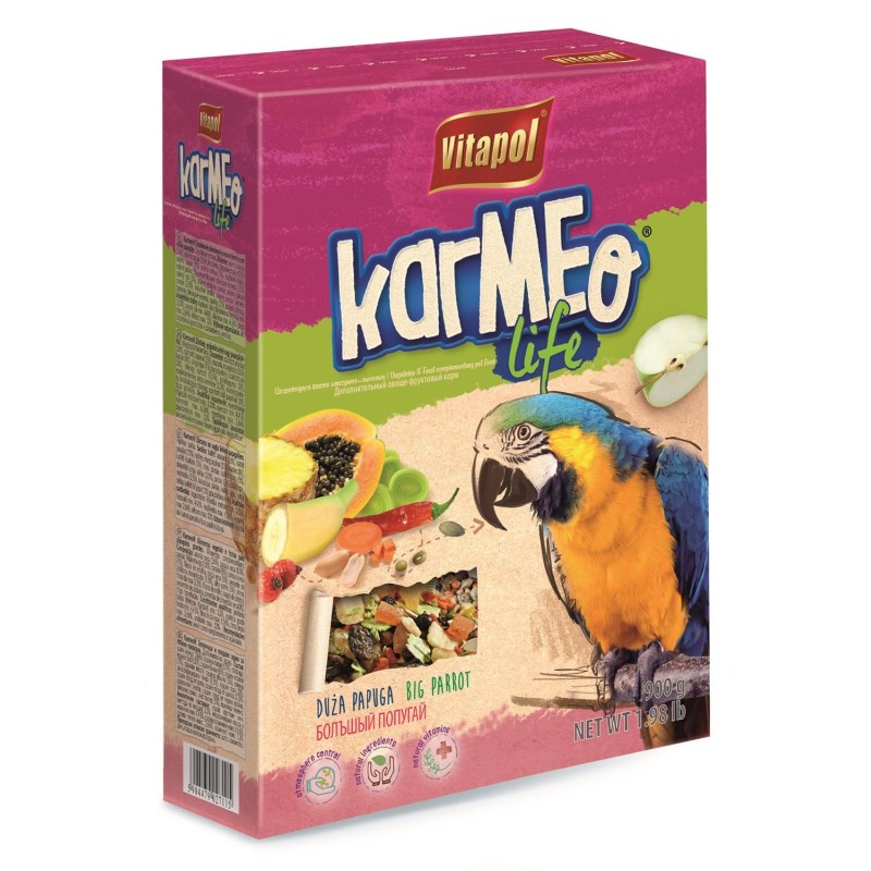 POKARM DLA PAPUG OWOCOWO-WARZYWNY 900g