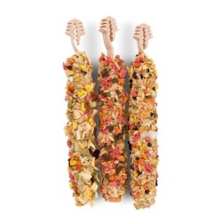 Smakers 3w1 dla gryzoni i królika (warzywny/ świętojańśki/ owocowy) w folii 135 g  6szt./display