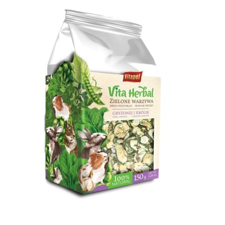 Vita Herbal dla gryzoni i królika, zielone warzywa, 150g, 4szt/disp