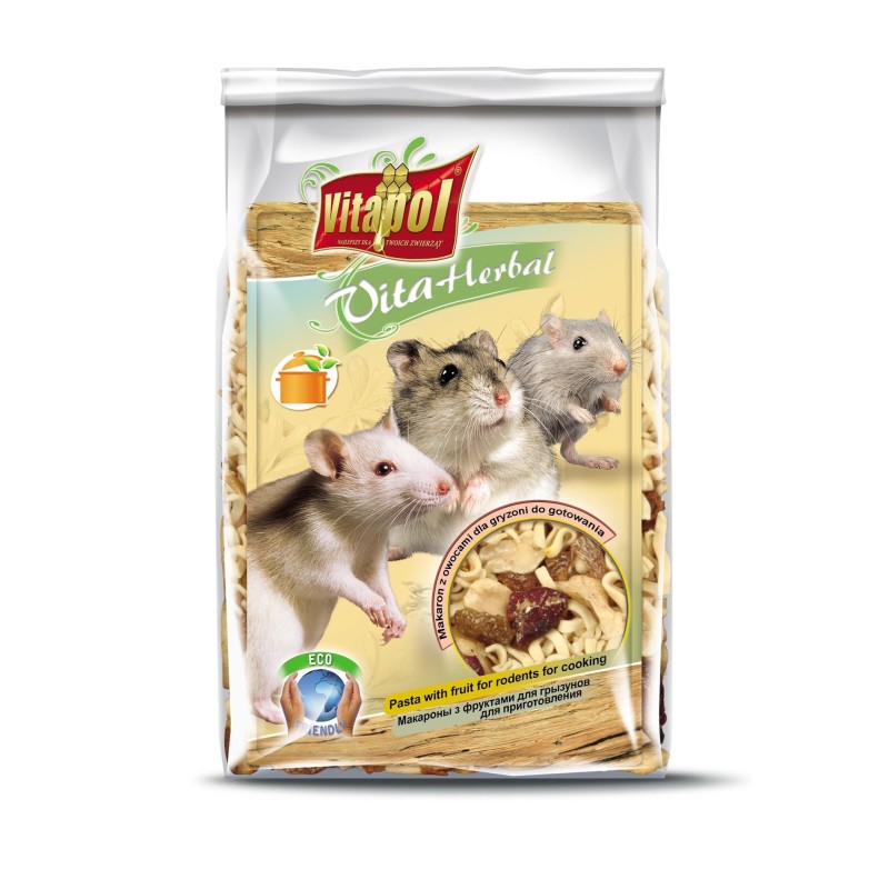 VITA HERBAL - MAKARON Z OWOCAMI DO GOTOWANIA DLA GRYZONI I KRÓLIKA 130g