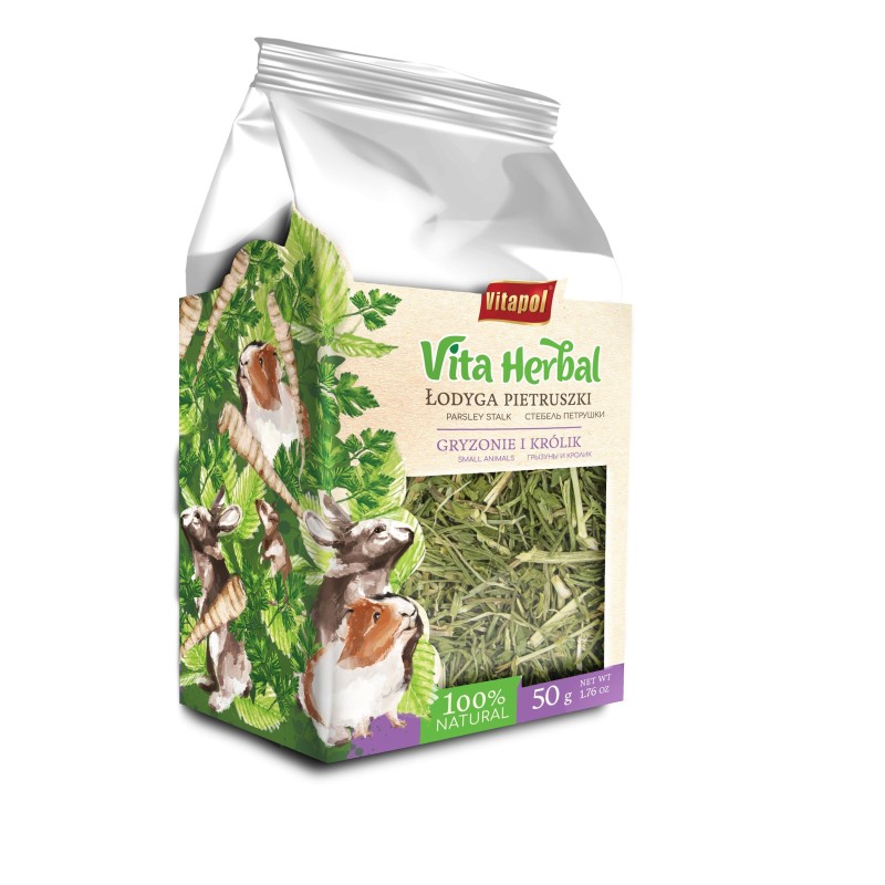 Vita Herbal dla gryzoni i królika, łodyga pietruszki, 50g, 4szt/disp