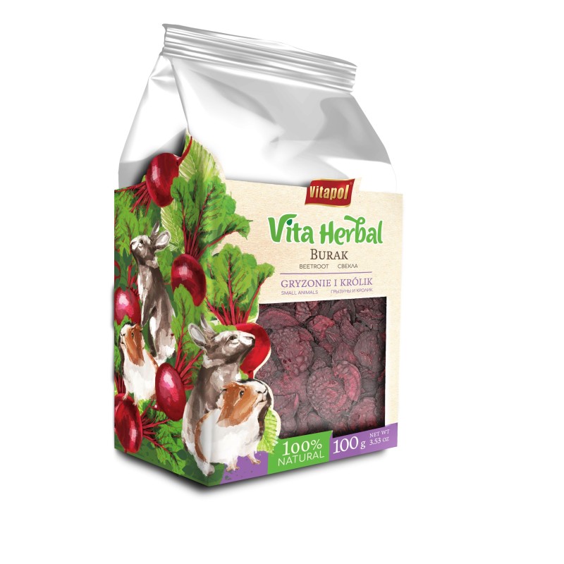 Vita Herbal dla gryzoni i królika, burak, 100g, 4szt/disp