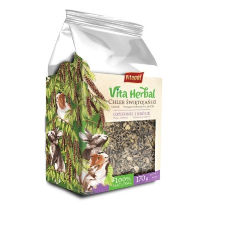 Vita Herbal dla gryzoni i królika, chleb świętojański, 170g, 4szt/disp