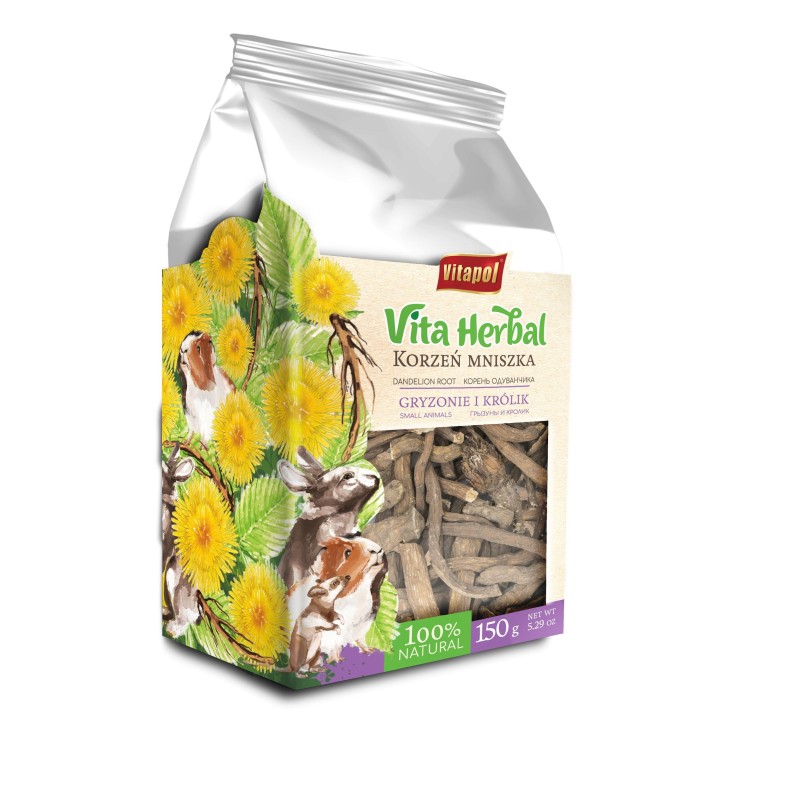 Vita Herbal dla gryzoni i królika, korzeń mniszka, 150 g, 4szt/disp