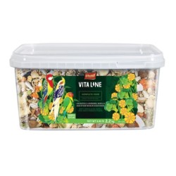 Vitaline Karma pełnoporcjowa dla nimfy, nierozłączki, rozelli oraz innych średnich papug, wiadro 2,2 kg