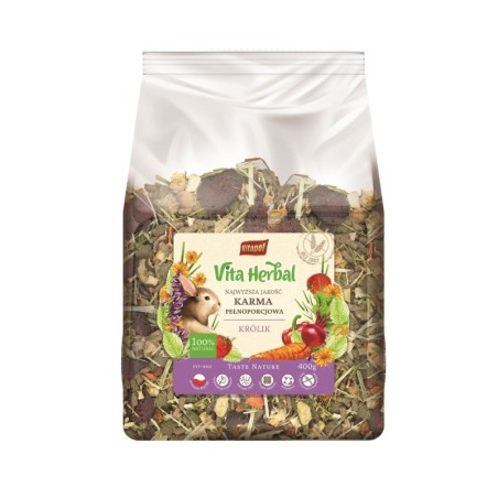 Vita Herbal karma pełnoporcjowa dla królika 400g 4szt/disp