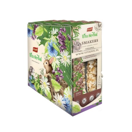 Vita Herbal Smakers Topinambur z pasternakiem  dla szynszyli i koszatniczki, 90g, 5 szt. display
