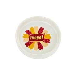 Miska dla chomika, biała, nadruk Vitapol, ceramiczna, 50ml