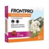 Frontpro tabletki na pchły i kleszcze dla psa S 2-4kg 3szt.