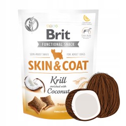 Brit Care Functional Snack Skin & Coat Półmiękki Przysmak dla Psa Kryl 150 g