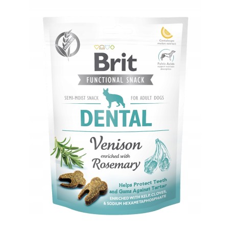 BRIT CARE DOG FUNCTIONAL SNACK DENTAL VENISON 150g