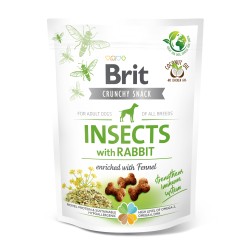 Brit przys. PIES CRUNCHY CRACKER INSECT&RABBIT 200G