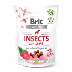 Brit przys. PIES CRUNCHY CRACKER INSECT&LAMB 200G
