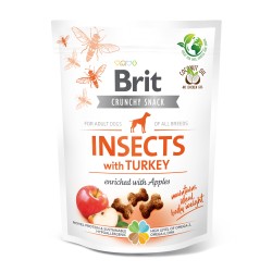 Brit przys. PIES CRUNCHY CRACKER INSECT&TURKEY 200G