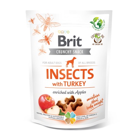 Brit przys. PIES CRUNCHY CRACKER INSECT&TURKEY 200G