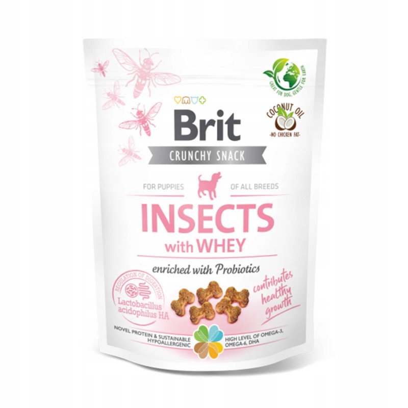 BRIT CARE DOG CRUNCHY CRACKER PUPPY INSECT 200g