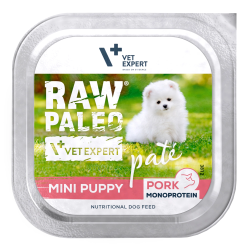 Raw Paleo PORK Pate Mini Puppy alu tray 150g