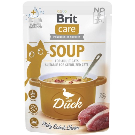 BR.CARE CAT SOUP WITH DUCK 75g