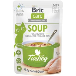 BR.CARE CAT SOUP WITH TURKEY 75g