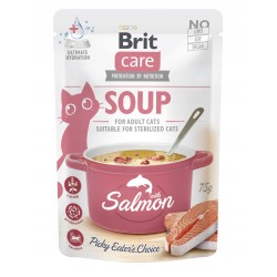 BR.CARE CAT SOUP WITH SALMON 75g