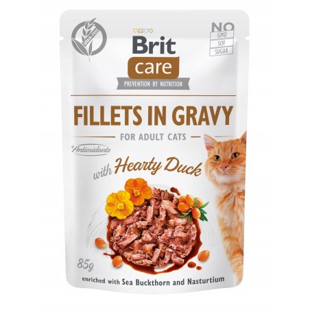 Brit Care Cat Hearty Duck Mokra Karma dla Kota Kaczka w Sosie 85 g