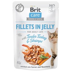 Brit Care Cat Tender Turkey & Shrimps Mokra Karma dla Kota Indyk i Krewetki w Galaretce 85 g