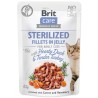 Brit Care Cat Sterilized Duck & Turkey Mokra Karma dla Kota Sterylizowanego Kaczka i Indyk w Galaretce 85 g