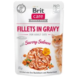 Brit Care Cat Savory Salmon Mokra Karma dla Kota Łosoś w Sosie 85 g