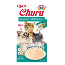 Inaba Churu Kremowy Przysmak dla Kota Kurczak z Krabem 4 x 14 g