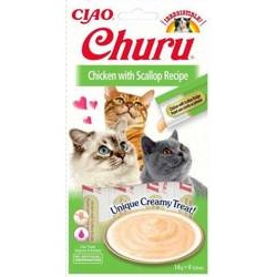 Inaba Churu Kremowy Przysmak dla Kota Kurczak z Przegrzebkami 4 x 14 g