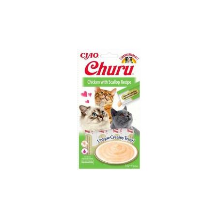 Inaba Churu Kremowy Przysmak dla Kota Kurczak z Przegrzebkami 4 x 14 g
