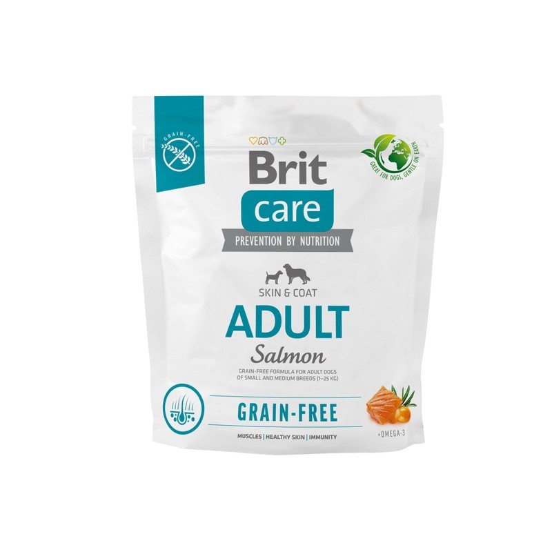 Brit Care Grain-Free Adult Small & Medium Sucha Karma dla Psa Łosoś i Ziemniaki 1 kg