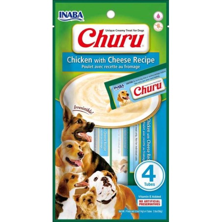 Inaba Churu Kremowy Przysmak dla Psa Kurczak z Serem 4 x 14 g
