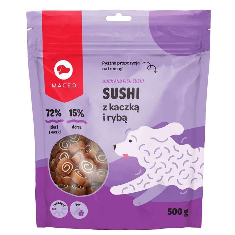 Maced Sushi Przysmak dla Psa Kaczka z Rybą 500 g