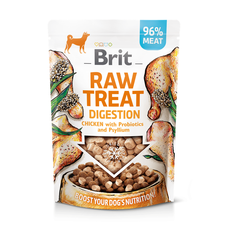 Brit Raw Treat Digestion Liofilizowany Przysmak dla Psa Kurczak 40 g